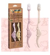 ANPEI ROARex Vegan Friendly Kids Toothbrush Natural Dinosaurs Made from Plants