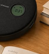 Rechargeable CD Player Portable for Car with Bluetooth with Anti-Skip Protection,