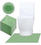 Green Disposable Toilet Mats for Clean and Hygienic Bathroom,Upgraded Disposable Toilet Mat for C...