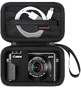 Canboc Camera Case for Canon PowerShot G7 X Mark II/ G7X Mark III Digital 4K Vlogging Camera, Poi...
