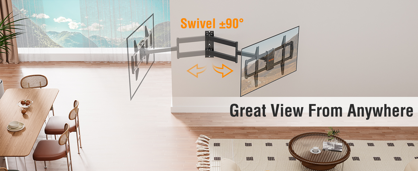 long arm tv mount
