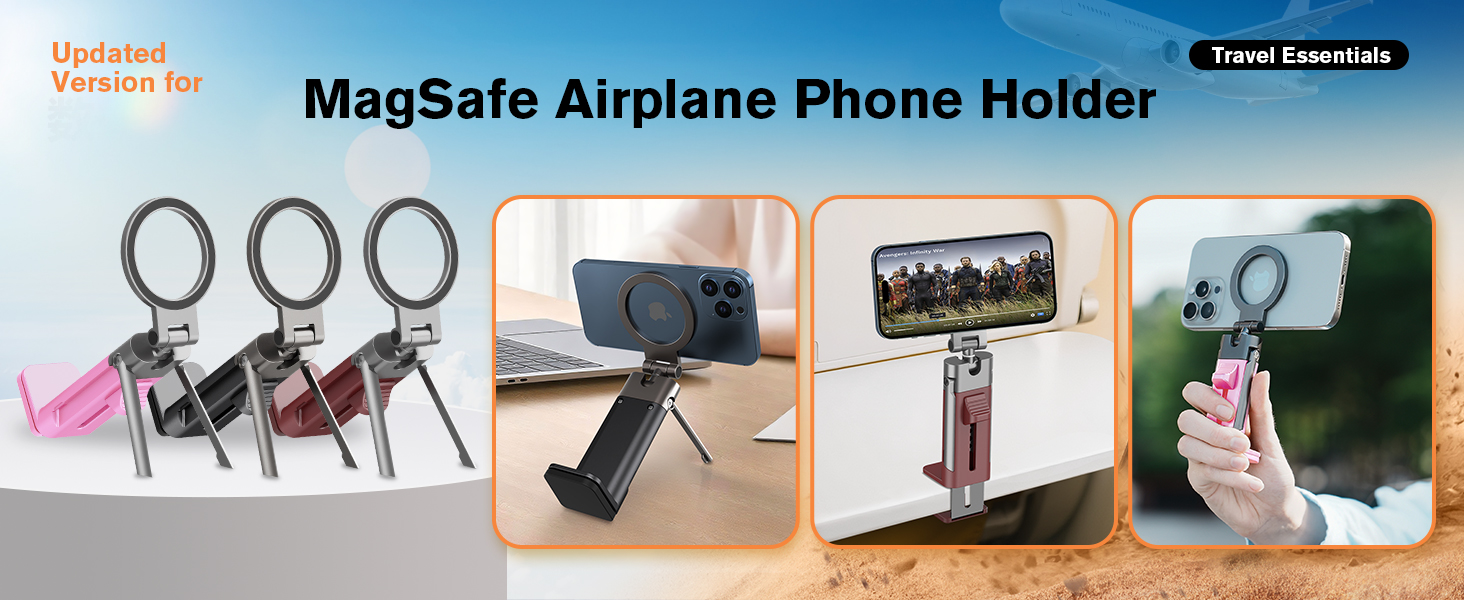 airplane phone holder for travel essentials