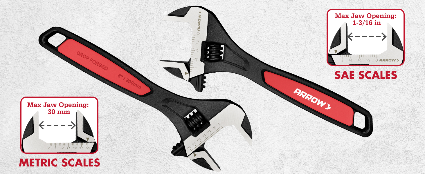 Large capacity 1-3/16 inch, 30mm jaw fits a wide range of fastener sizes