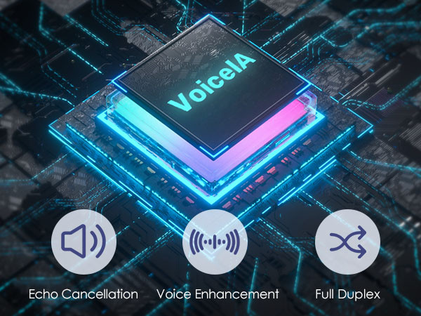 VoiceIA Technology of Luna Plus bluetooth speaker with microphone