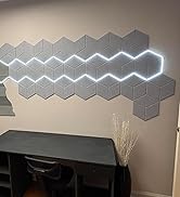 Dailycooper 12 Pack Self-Adhesive Acoustic Panels 12" X 10" X 0.4" - Sound Proof Foam Wall Panels...