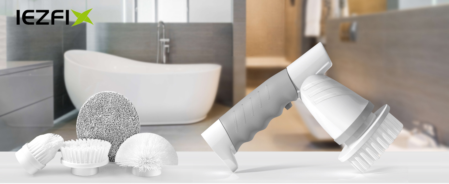 iezfix portable electric spin scrubber for bathroom X01