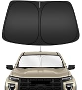 ARISMOTOR Windshield Sun Shade for GMC Canyon 2023-2025, Custom Fit Foldable Front Window Sunshad...