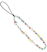BEEFLYING Beaded Phone Wrist Strap, Glass Crystal Beads Phone Charm Strap Wristlet Cellphone Lany...