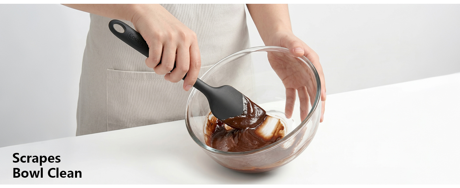 Silicone Spatula Scraping Bowl