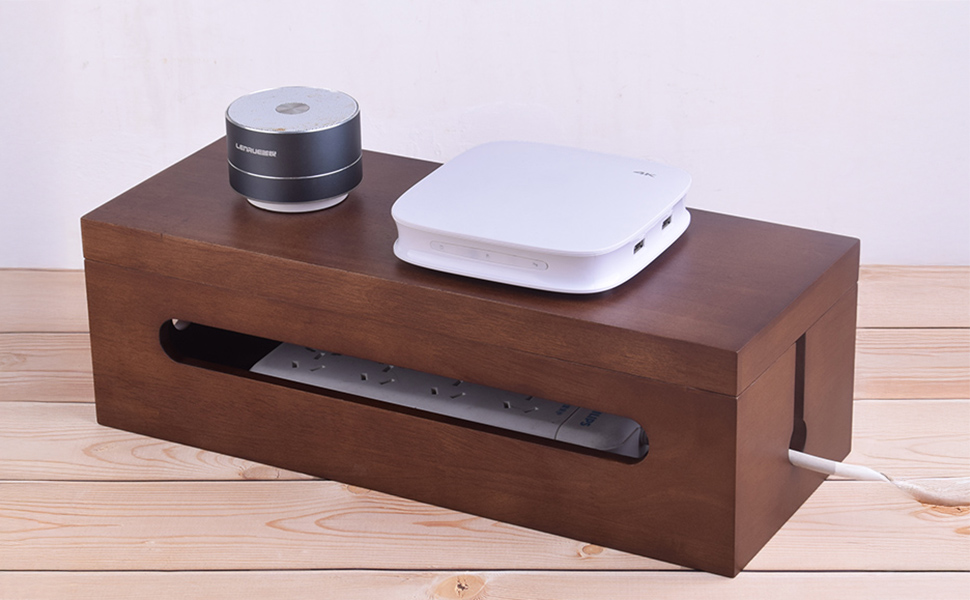 book cord organizer, cord hiding box, decor to hide outlets,
