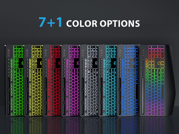 wireless keboard and mouse with backlit