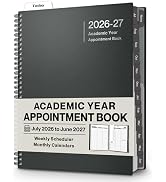 Dunwell 2026-2027 Appointment Book 8.5 x 11, July 2026 to June 2027, 15-Minute Hourly Schedule Pl...
