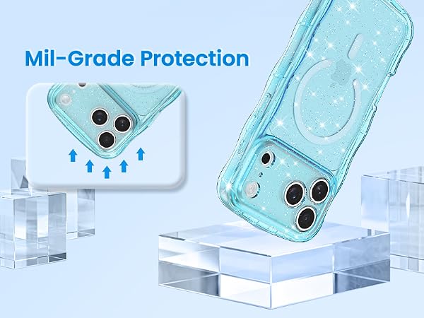 crystal Clear case transparent case magnetic case glitter case Glossy case cute case aesthetic case