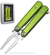 Arttodo Golf Divot Repair Tool, Stainless Steel Foldable Divot Tool &amp; Golf Divot Tool with Bottle...