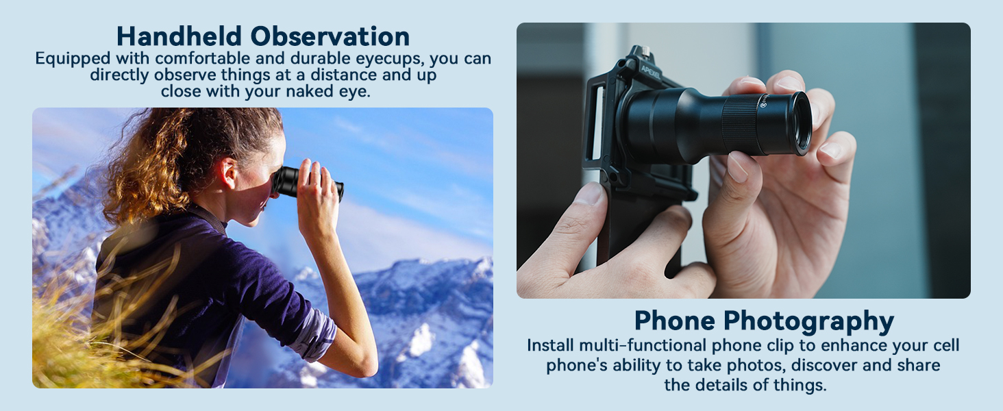 Telephoto Macro with Cell Phone Clip