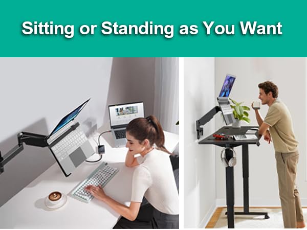 2-in-1 laptop wall mount