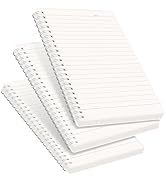 RETTACY Spiral College Ruled Notebook, 3-Pack, 160 Pages per Pack, A5 Medium Size (5.7" x 8.3"), ...