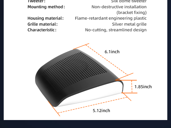 Car Center Channel Speaker