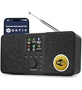 SR20 Smart Internet Radio with WiFi,Podcast Player, Bluetooth Speaker,Portable FM Radio,Mains and...