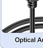 VoroDcip Digital Optical Audio Cable 3 Feet, Spdif Fiber Optic Short Cord, Toslink for Soundbar T...