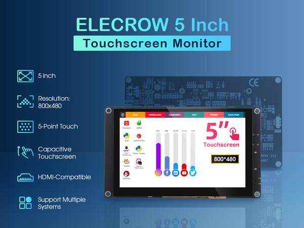 5 inch touchscreen monitor DIS05490T