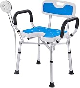 Modundry Shower Chair for Elderly and Disabled: U-Shape Shower Seat with Non-Slip Silicon Pad for...