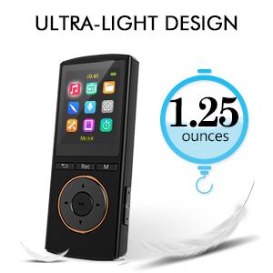 mp3 player sport design portable and light