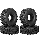 Hobbypark RC 1.9 Crawler Tires 4.7 Inch 120mm Outer Diameter for Axial SCX10 II III Traxxas TRX4 ...