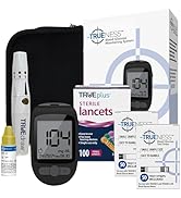 TRUENESS Blood Glucose Meter Bundle - Blood Glucose Monitor, Case, 100 Test Strips, 100 Lancets, ...