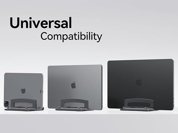 Adjustable vertical laptop stand,suitable for laptops with thickness from 0.59 inches to 1.3 inches