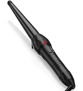 1/2-1 Inch Ceramic Small Tapered Curling Wand for Short Hair, Curling Iron | 13-25mm Small Barrel...
