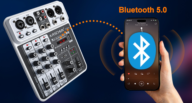 mezcladora de audio music mixer podcast mixer