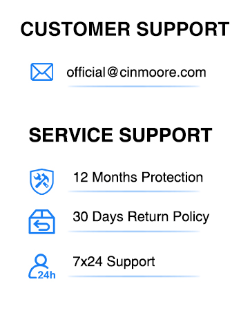 CINMOORE dog camera for home security with 64GB micro SD card 5G wifi ai detection motion tracking