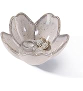 YZMICSTAR Flower Ring Dish Holder,Jewelry Dish Tray,Small Trinket Tray,Jewelry Plate Bowl,Key Bow...