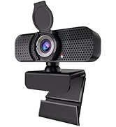 4K Webcam with Autofocus &amp; Tripod, Camera for PC Laptop with Dual Microphone, USB Computer Camera...