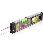 PREXISO 2-in-1 Laser Level with 100Ft Point &amp; 30Ft Line, Magnetic Leveler for Construction, Home ...