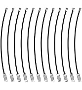 Keychain, Wisdompro 12 Pack of 4.3 Inches Stainless Steel Wire Ring 2mm Cable Loop Rings for Hang...