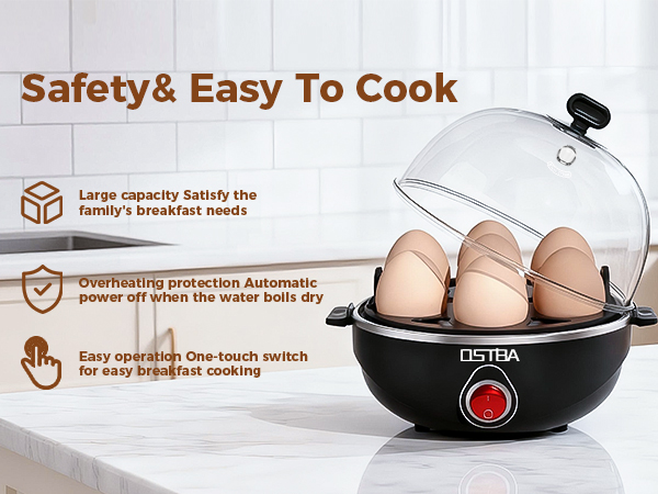 Safety egg cooker