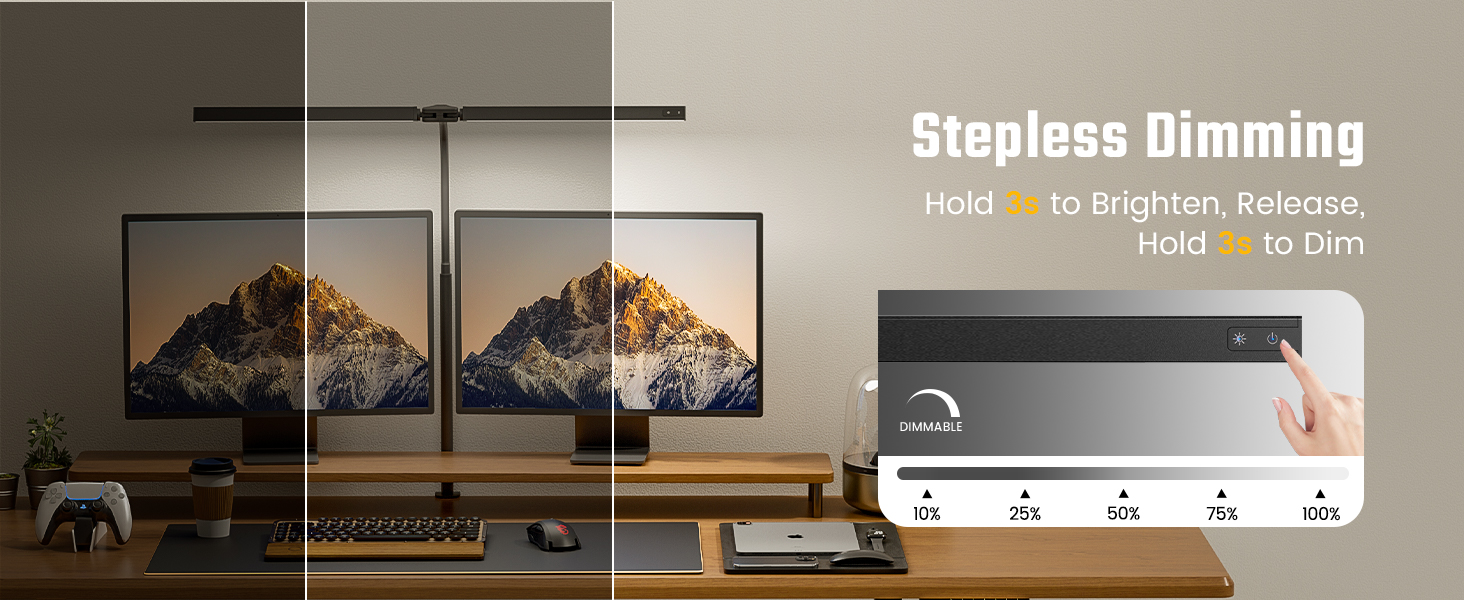 10%-100% Dimmable LED Desk Lamp