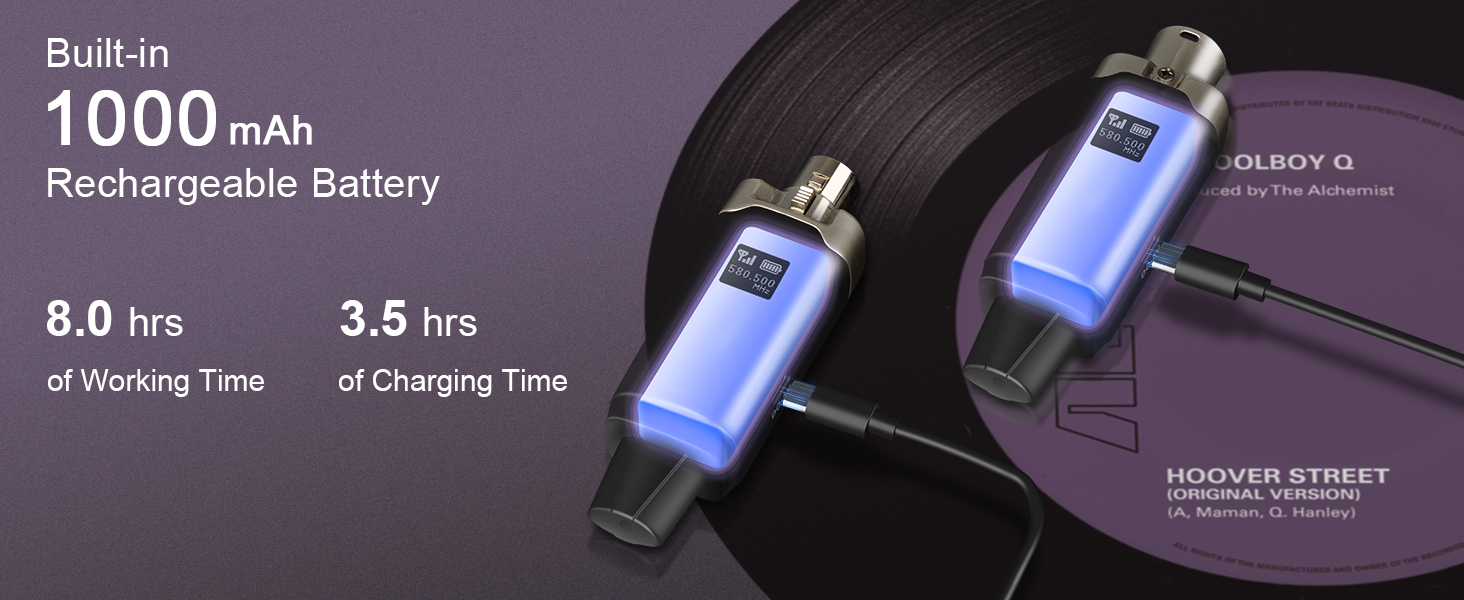  Wireless Microphone Transmitter Receiver