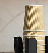 Samhe Cup Dispenser, Coffee Cup and Lid Holder for 5oz-16oz Paper Plastic Cups, Cup Organizer for...