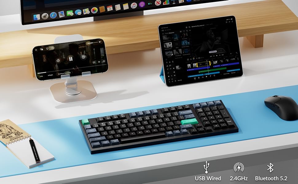 Wireless and Wired Keyboard