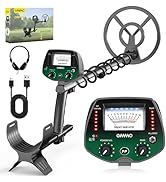 OMMO Metal Detector, High Accuracy Pointer Metal Detector for Adults with Backlight 10'' Waterpro...