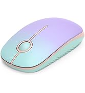 Unipows Wireless Mouse - 2.4G Slim Portable Computer Mouse with Nano Receiver, Less Noise Mobile ...