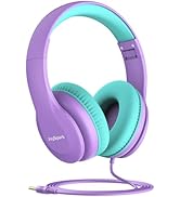 JoySpark Wired Headphones for Kids, 85dB Volume Limit Toddler Headphones, 3.5mm Kids Headphones w...