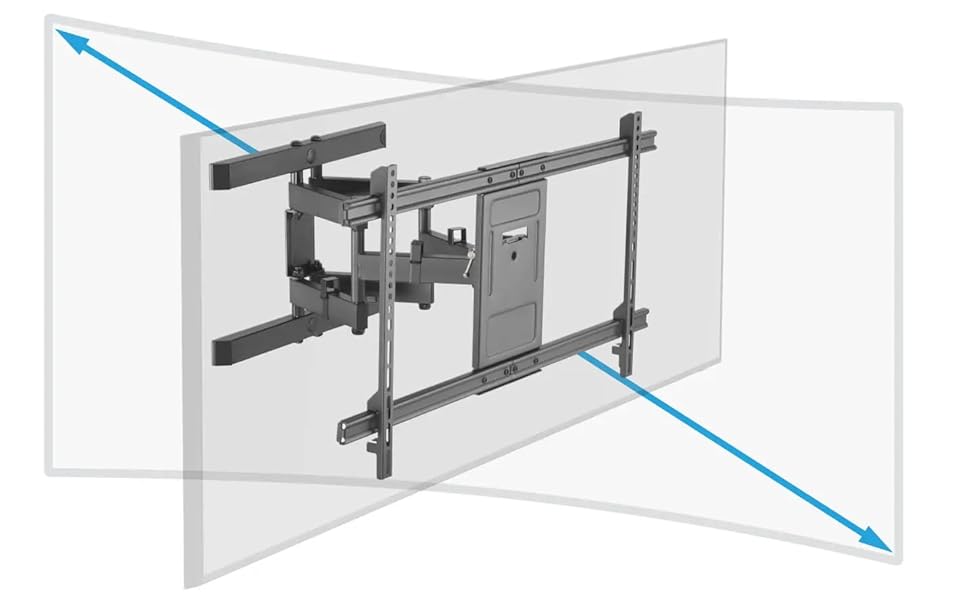 This mount is designed for 43 34 flat and curved displays.