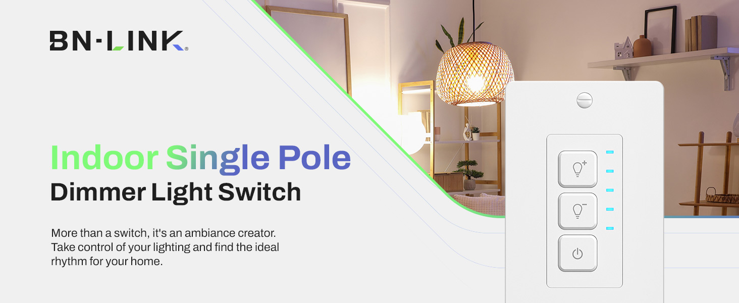 BN-LINK indoor dimmer light works in single pole only