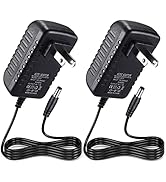 TOBWOLF 2PCS 9V 1A Power Supply Adapter, 9W AC 100V-240V to DC 9V 1A Universal Switching Transfor...