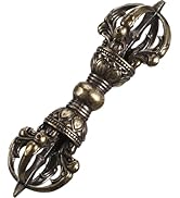 Vajra Pendant Vintage Brass Dragon Brass Vajra Gold Dorge Antique Dorje Buddhism Dorje Phurba Amu...