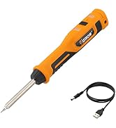 Hoteche Cordless Soldering Iron 4V 4400mAH High Capacity USB Rechargable Soldering Gun Fast Heati...